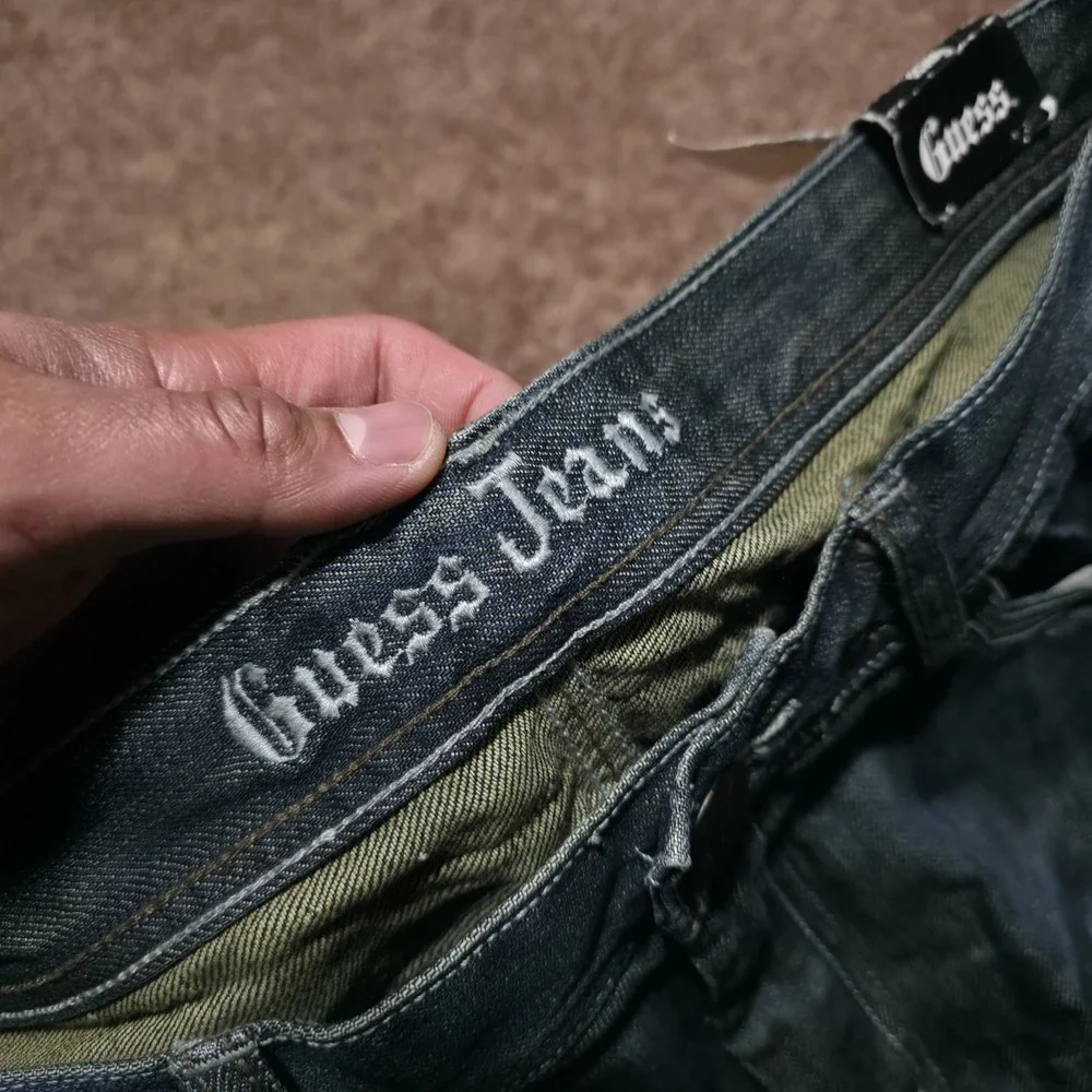Y2K‎ GUESS Jeans New Oldstock Mens Size *Fits 35 x 32 Bootcut Denim Pants Wide